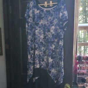 Simply Vera Vera Wang Blue Floral Nightgown